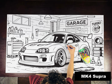 MK4 Supra Table Size Coloring Sheet
